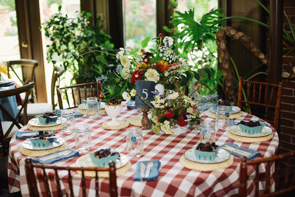 Farmhouse table setting, photo by Kimberly Brooke