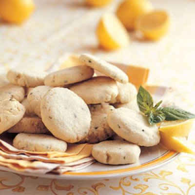 Lemon Basil Butter Cookies