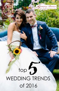 top 5 wedding trends of 2016