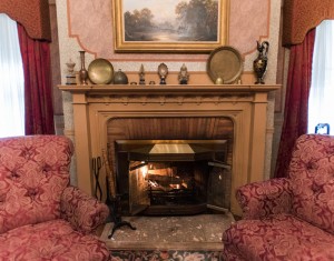 Ambassador's Room | Baltimore bed and breakfast room | fireplace