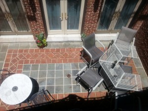 Cassatt Suite patio aerial view