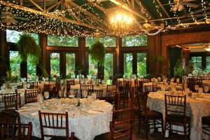 Atrium reception, simple elegance