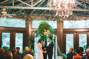Atrium wedding ceremony, (C) Lindsay Hite / www.readyluck.com