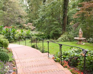 Back Walkway and Fountain