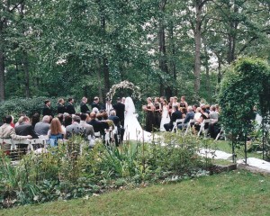 Carriage House ceremony garden