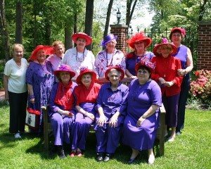 Classy Cats Red Hat Ladies Tea