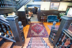 Foyer view from staircase landing
