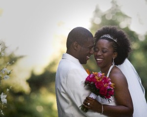 Happy Bride and Groom Evan Bishop