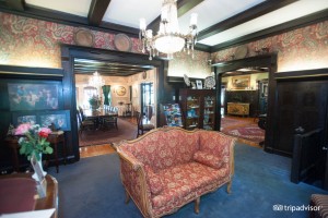 Parlor with gift cabinet