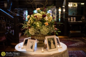 DIY wedding decor framed family photos