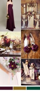 winter wedding trend color palatte