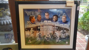 autographed Baltimore Colts print