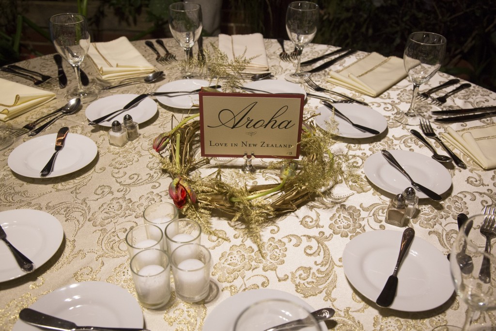 love around the world table settings for wedding reception