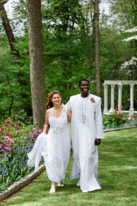 First look photos in the garden | Gramercy Mansion | Mary Brunst Photography