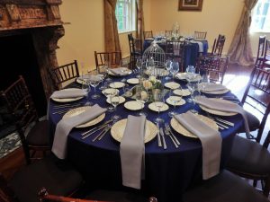 Talyn and Katie September garden wedding | Gramercy Mansion Carriage House decor