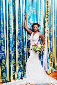 Photos by Cesar Chavez Photography | Stylized bridal photo shoot at Gramercy Mansion