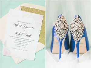 wedding details | something blue wedding shoes | Baltimore, Maryland wedding